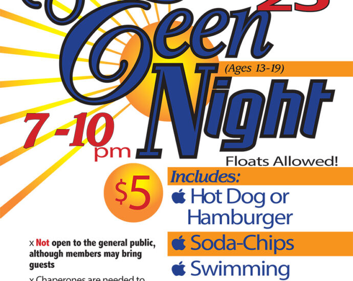 NC Pool June Teen Night